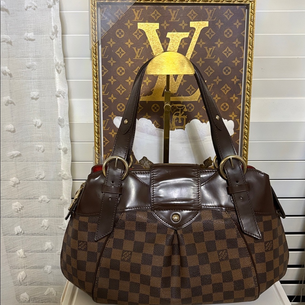 LOUIS VUITTON 🤎 Damier Ebene Sistina PM Shoulder Bag-W/COA -Excellent condition - Picture 13 of 17